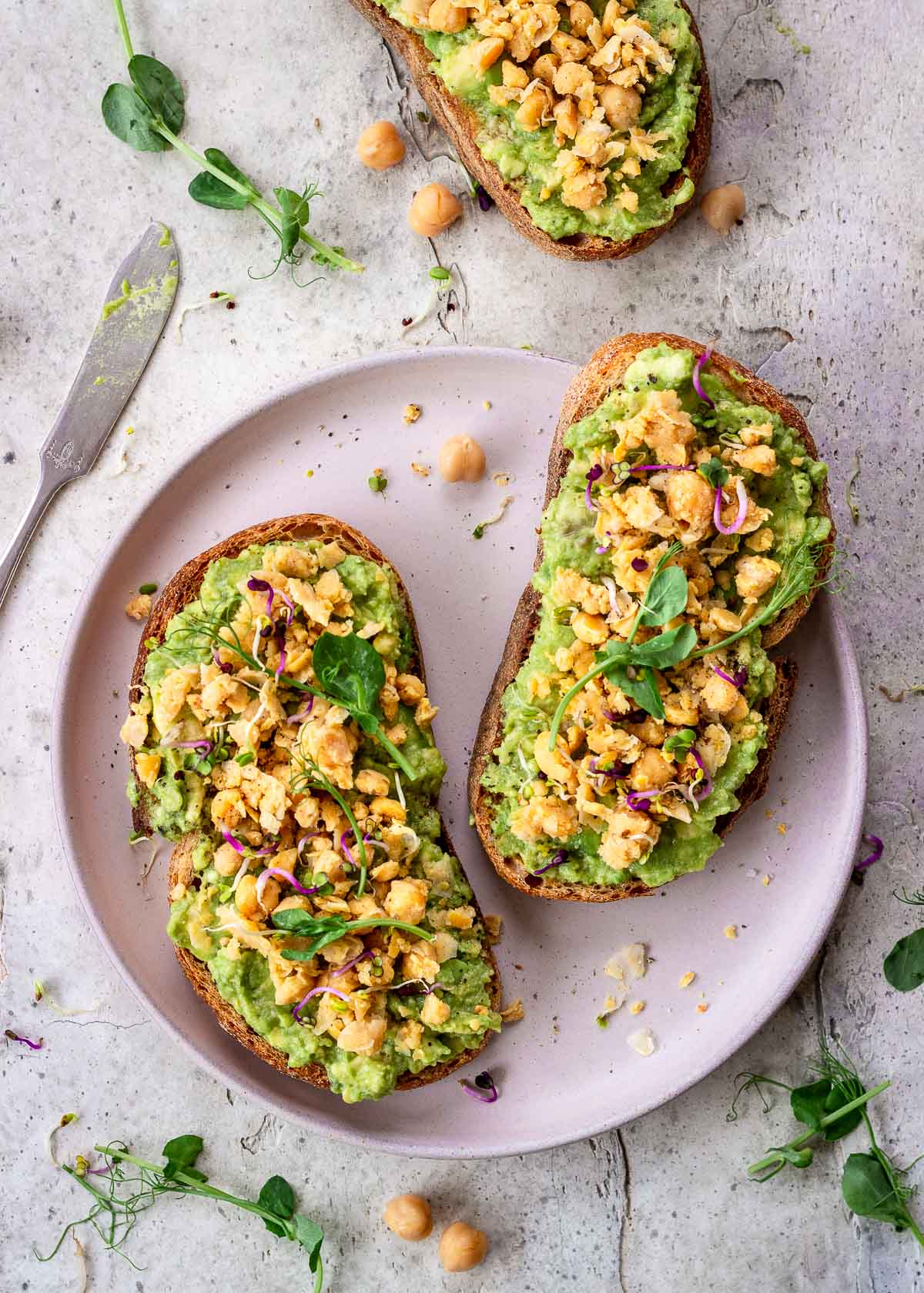 Veganer end-level Avocado toast